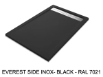 Channel shower tray, top of the range, 65 to 210 x 65 to 100 cm wide, PN24 non-slip solid resin, 10 colours, 5-year guarantee, free fast delivery